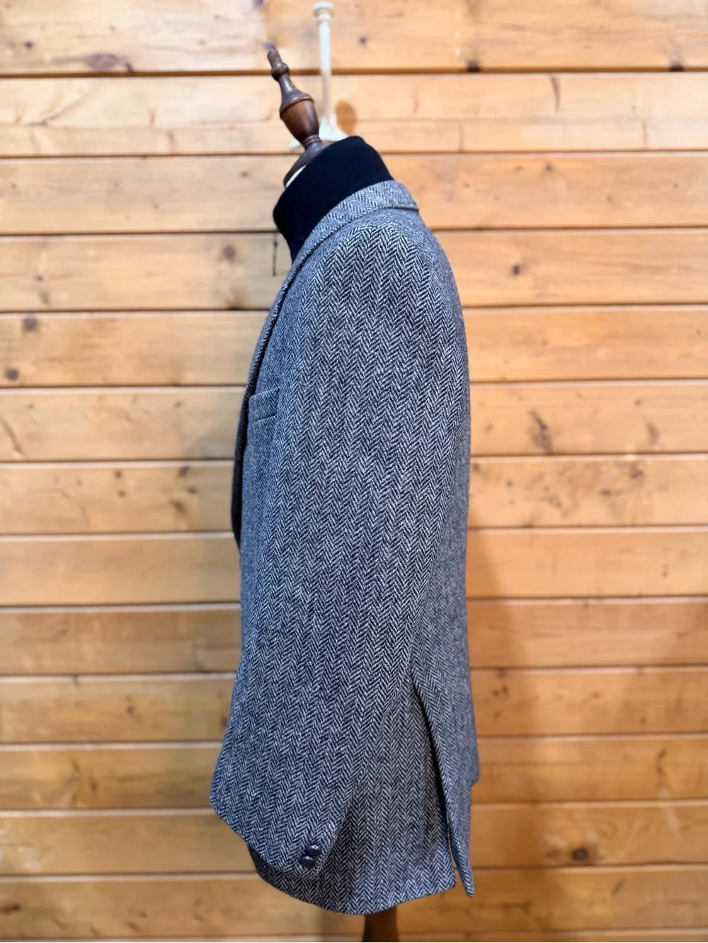 Vintage Pitlochry Harris Tweed Men’s 40 Herringbone Wool Blazer England